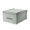 Simplify Storage Tote, 15-3/4 in L x 15-3/4 in W x 15-3/4 in H, Gray, Plastic 26602-GREY - alternate 1